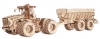 Kirovets assembled wood toy (Kirovets tractor and trailer with garage)